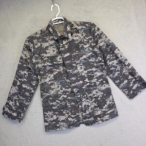 Propper Military Jacket Mens XS R Gray Digital Camo Army Field Combat‎ Shacket